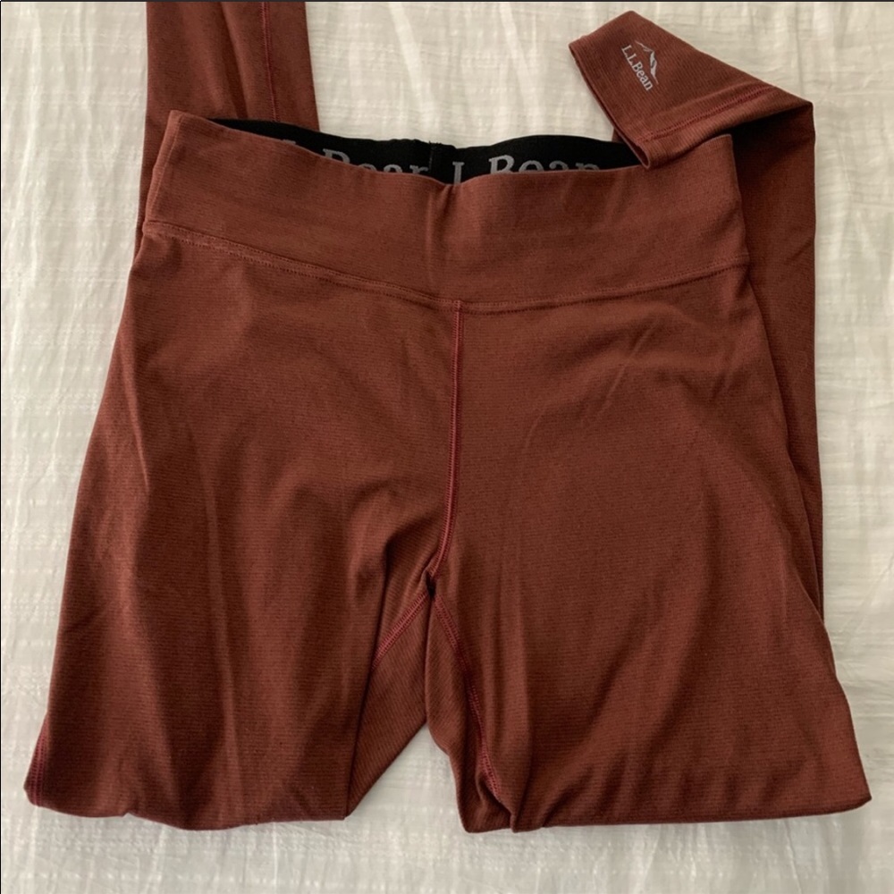 L.L. Bean | Maroon Midweight Leggings